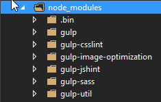 Gulp node_modules