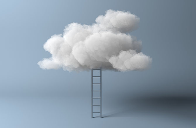 Cloud with ladder