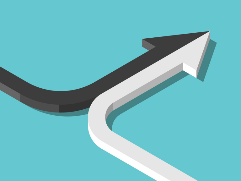 Large vector artwork of black and white arrows